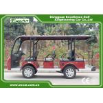 EXCAR white 11 Seater 72V Electric Sightseeing Bus With Storage Basket for sale