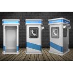 Corrosion Resistant Heavy Duty Industrial Phone Kiosk For Noisy Areas for sale