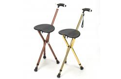 China Multi - Functional Mobility Walking Aids Crutch With Chair Light Elderly Aluminum Medical Cane supplier
