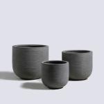 Texture Surface GRC Flower Planters Round Shape For Stunning Plant Displays for sale
