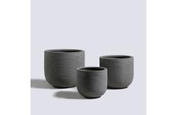 China Texture Surface GRC Flower Planters Round Shape For Stunning Plant Displays supplier