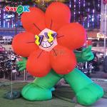 Customized Giant Lighting Inflatable Rich Flower For Advertising Decoration for sale