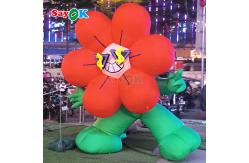 China Customized Giant Lighting Inflatable Rich Flower For Advertising Decoration supplier