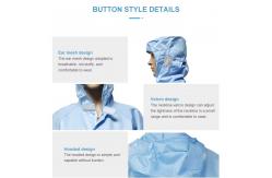 China Antistatic Cleanroom Suit ESD Polyester Jumpsuit Work Clothing Lab Coat supplier