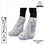 Nonwoven SPP Disposable Booties Shoe Covers Knee High Boot Covers for sale