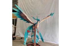 China Customizable Realistic Animatronic Animals Chinese Ancient Creatures Green Bird supplier
