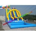 Dual Slide Mickey Outdoor Inflatable Water Slides 0.55mm PVC Tarpaulin for sale
