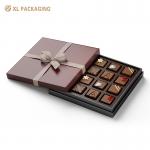 Custom Design Halloween Chocolate Paper Box Hot Stamping Catering Packaging With Ribbon for sale