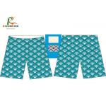 Oversized Polyester Mens Surf Shorts With Green Circle Digital Printing for sale