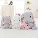 3 Colors Rabbit Soft Plush Toys Pp Cotton Stuff With Tightly Sewn Stitches for sale