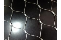 China Stainless Steel Ferrule Flexible Cable Mesh Customized Panel Shape Non Flammable supplier