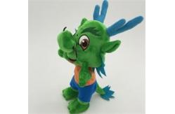 China Stuffed Plush Toys Cartoon Character dragon in green OEM ODM service supplier