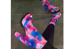 China Customized ODM Platform High Heel Boots Fish Mouth Half High Boots supplier