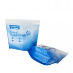 Foldable Resealable Zip Seal Mylar Bags With Frosted Window Heat Seal Logo Printing for sale