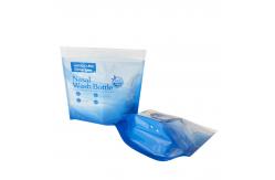 China Foldable Resealable Zip Seal Mylar Bags With Frosted Window Heat Seal Logo Printing supplier