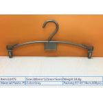 Transparency Plastic Clothes Hangers With Two Clips , Retail Clothes Hangers