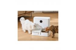 China 6L Automatic Pet Food Dispenser AC 220V Remote Control With 15mm Food Can supplier