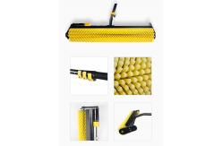 China 7.5m Nylon Solar Panel Cleaning Rotating Brush With Telescopic Pole Roller supplier