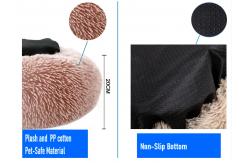 China 40CM-120CM Soft Plush Round Calming Dog Bed supplier