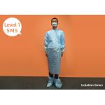 Breathable Disposable Isolation Clothes Non Woven Fabric Conservation From Harmful Particles for sale