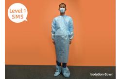 China Breathable Disposable Isolation Clothes Non Woven Fabric Conservation From Harmful Particles supplier