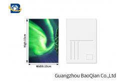 China PET 3D Lenticular Postcard , 3D Lenticular Printing Service Aurora Borealis Scenery supplier