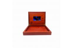 China Wooden School Presentation Boxes With LCD Screen Video Brochure Wooden Box Customized supplier