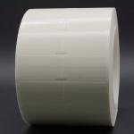 40x20-10mm Cable Adhesive Label 1mil White Gloss Transparent Water Resistant Polyester Label for sale