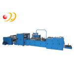 PLC Touch Screen Food Paper Bag Machine High Speed With Flat Bottom for sale