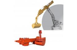 China Excavator Accessories Telescopic Dipper Arm BS900E Q355B Material Three Section supplier