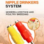360 Degree triggering Chicken Automatic Nipple Drinker Broiler Chicken Water Poultry Nipple Drinker for sale
