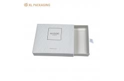 China Kraft Paper Folding Perfume Box White Drawer Fragrance Paper Box Packaging With Handle supplier