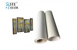 China Stretched Polyester Canvas Rolls , Waterproof Matte Inkjet Digital Canvas Printing 260gsm supplier