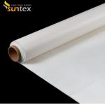 Fiberglass Fabric Coated Silicone / PU  Heat Resiatant high temperature fiberglass cloth for sale