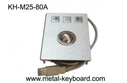 China Rugged 25MM Industrial Trackball Mouse with Laser Encoders Tracking Method supplier