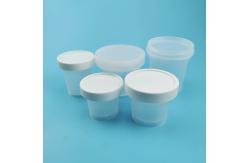 China 100ml Plastic Food Jars With Lid Forest Clear Ice Cream Yogart Container supplier
