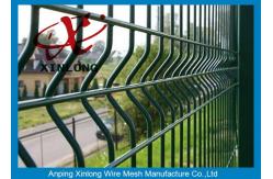 China Green Vinyl Coated Welded Wire Mesh Fence Panels 3D Curved Wire Mesh Fence supplier