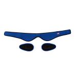Two Gel  Velvet Face Ice Pack Wrap With Adjustable Strap