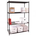 Freestanding Commercial Wire Shelving Rack Epoxy Powder Coating for sale