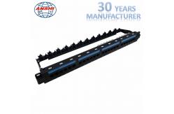 China 1u Cat6 24 Port Utp Patch Panel With Rear Cable Management supplier