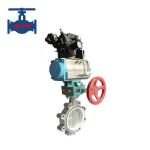 Centerline Butterfly Valve Stainless Steel Lug Type Butterfly Valve With Pneumatic Actuator for sale
