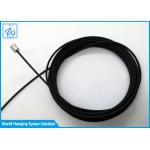Custom Wire Rope Assembly Black Coating Aircraft Cable Assemblies With Terminals