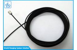 China Custom Wire Rope Assembly Black Coating Aircraft Cable Assemblies With Terminals supplier