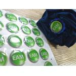 Custom Epoxy Resin Clear Crystal Dome Sticker / 3D Printing Epoxy Resin Label