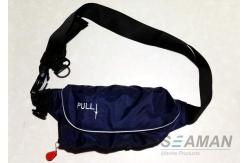 China Marine Inflatable Life Jackets 150N Auto / Manual Start Navy Blue Inflatable Waist Belt supplier