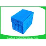 65L Packaging Collapsible Plastic Containers Recyclable Space Saving 600 * 400 * 105mm