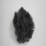 Low Crimp Gray Flame Retardant Polyester Fiber Virgin PSF Polyester For Carpets for sale