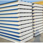 Durable Prepainted 75mm eps sandwich panel for Commercial Warehouses for sale