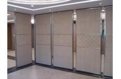 China Hotel Movable Folding Partition Walls With Aluminum Trolley And Ceiling Tracks supplier