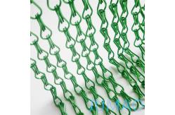 China Green Shower Metal Chain Link Curtains Ceiling Parallel Straight supplier